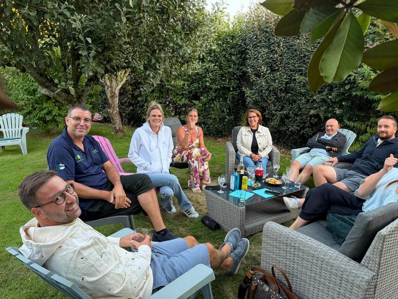 Soirée d'équipe au jardin